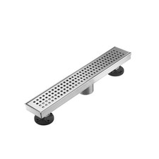 AVSIILE Linear Shower Floor Drain Brushed Nickel 18in 304 Stainless Steel Bathro