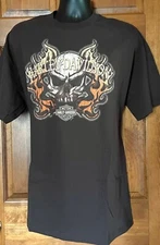 Quaid Harley-Davidson Loma-Linda, CA. Brown T-Shirt Men's Motorcycle XL NWOT