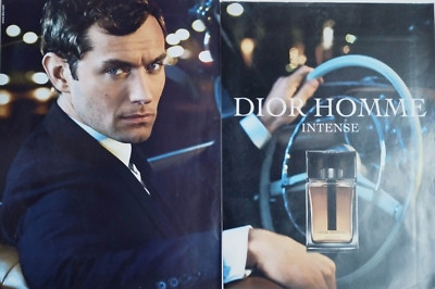 Dior Homme Vintage Print Ad !! '' This INTENSE Perfume For Men ''