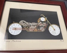 Museum piece Harley Davidson￼ Art Deco Collectible Made Out Of Pocket watches￼￼