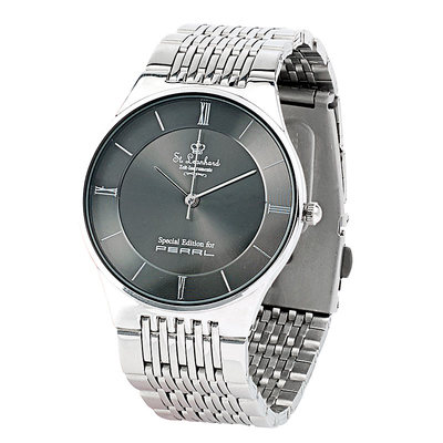 Leonhard Herren-Armbanduhr aus Edelstahl