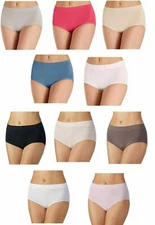 Carole Hochman Women's 5 Pack Seamless Brief Sizes S M Multicolor