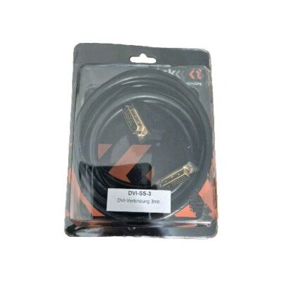 3m Kabel VGA 15Pin auf DVI 24+5 Dual-Link DVI-I Full HD Gold PC Monitor TFT LCD
