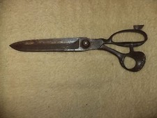 19C. ANTIQUE VINTAGE  HUGE IRON CISEAUX SEWING BLACKSMITH SCISSORS