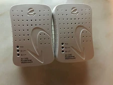 2 X Corinex 200Mbps Powerline Ethernet Wall Mount Adapter AV200~UNTESTED 