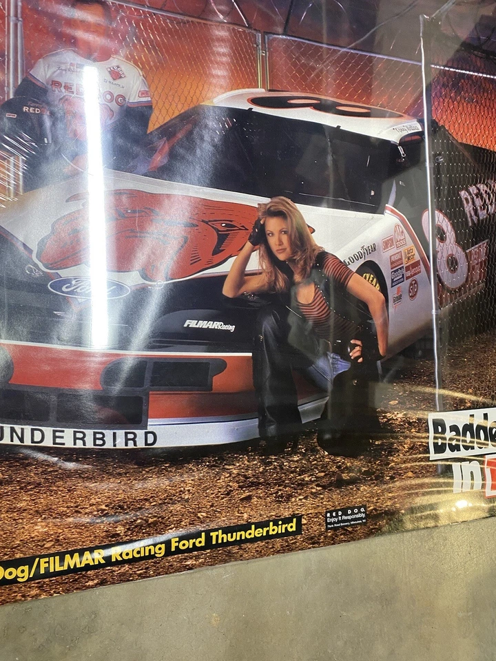 Vintage 1990s Kenny Wallace Red Dog “Baddest Dog In The Pit” Poster (20 x 30) - Image 3 of 4