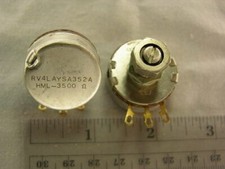 MS Honeywell Centralab RV4LAYSA352A 3.5K 2W 10% Linear Locking Potentiometers