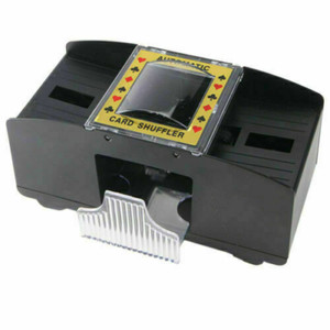 2 Deck Automatic Card Shuffler Machine - Black