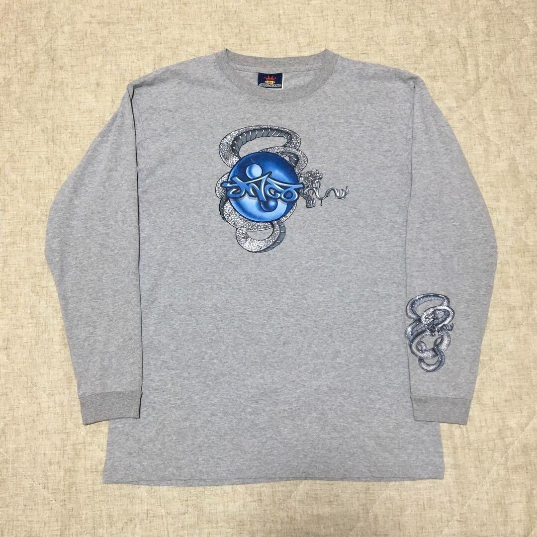 【L】 JNCO JEANS ジンコ ドラゴン Tシャツ USA製 IB1256 Vintage JNCO Jeans Dragon Soccer MLS T-Shirt Men's Large 90s