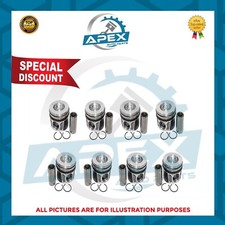 LAND ROVER TDV8 448DT PISTON 8 PCS 4.4 DIESEL ENGINE RANGE ROVER - STD SIZE