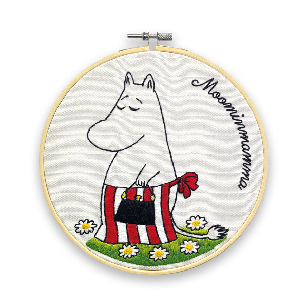 Moominmamma Shopping Embroidery Kit By the Crafty Kit Company