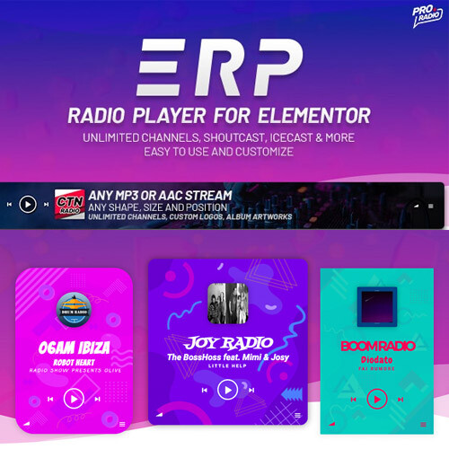 Erplayer – Radio Player for Elementor - Picture 1 of 1