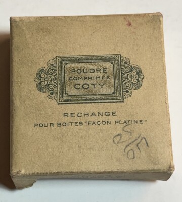Poudre Comprimee Coty Antique Powder Refill For Compact Paris Rare