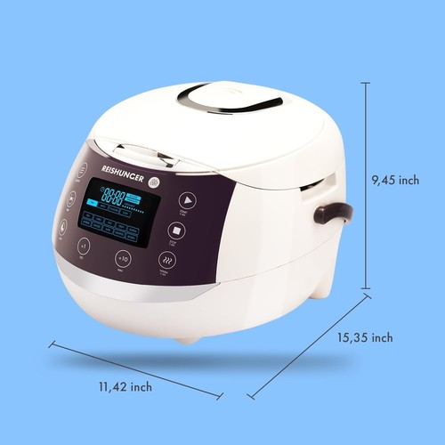 Ceramic Inner Pot Rice Cooker & Steamer – 12 Cooking Programs for Easy Meals - Picture 5 of 10
