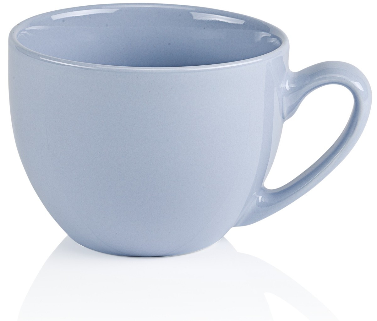 Jumbotasse XXL Jumbo Tasse groß 600ml Teetasse Suppentasse Porzellan Blau-Grau