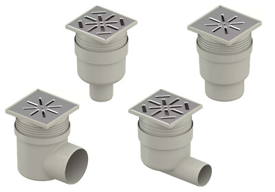 Uponor Bodenablauf Abfluss DN50 und DN 110,Seitlicher Abfluss und Vertikalablauf