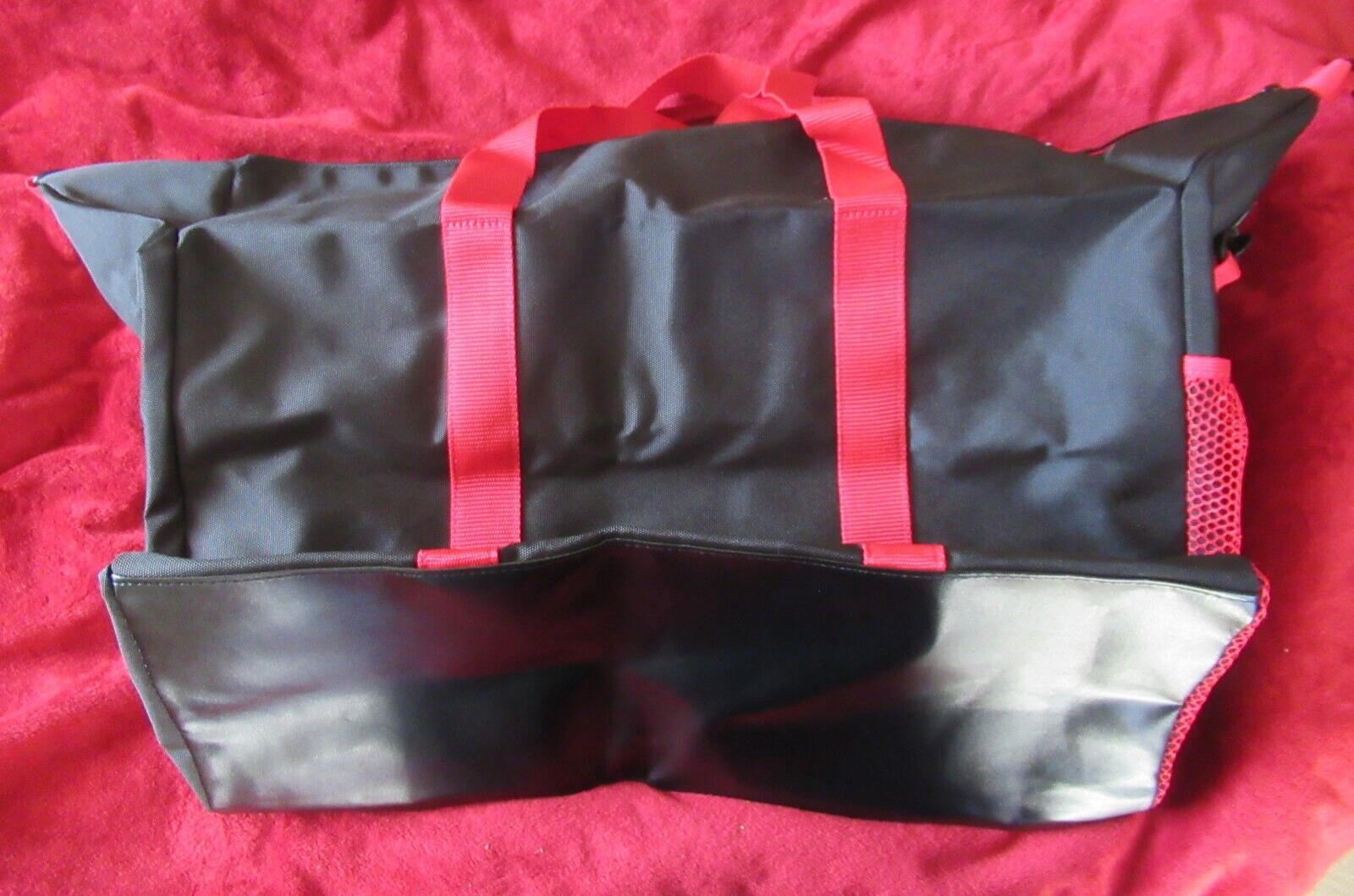 Borsa da viaggio RALPH LAUREN FRAGRANCES uomo poliestere grande pony polo rosso nero borsone