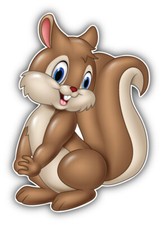 Cute Squirrel Animal Car Bumper Sticker Decal - ''SIZES''