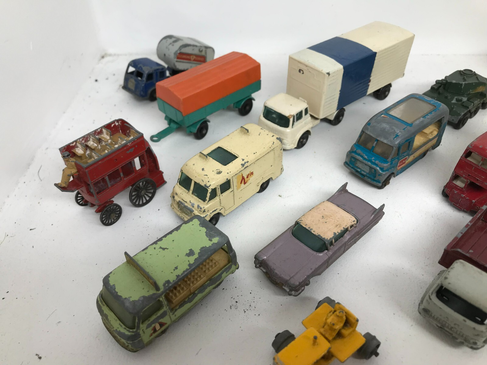 MATCHBOX SOLID WHEELS JOB LOT of 38 CARS & COMMERCIALS for RESTORATION or SPARES eBay