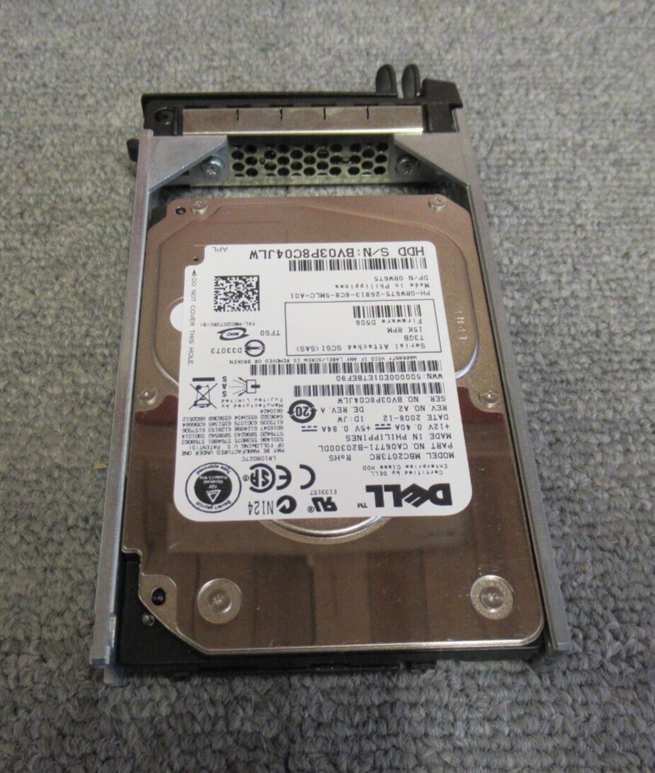 73 GB SAS FUJITSU MBC2073RC 15K 2.5" Disco Rigido Interno NUOVO