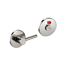 Disabled Toilet Door Lock Set 6mm - Polished Stainless Steel