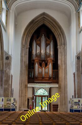 Photo 6x4 Nave Organ and tower arch, Chelmsford Cathedral The nave organ  c2014