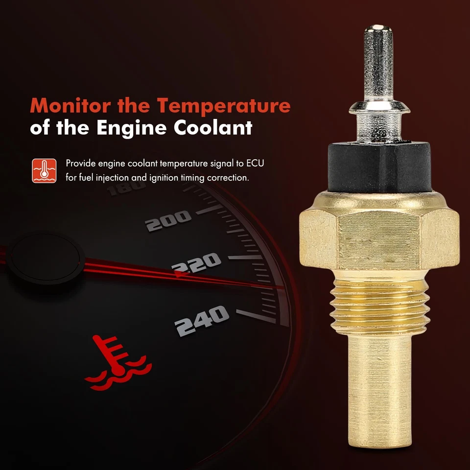 Sensor de temperatura do líquido de arrefecimento do motor para Mercedes-Benz S420 1994-1999 300SEL 500SEL - Imagem 2 de 4