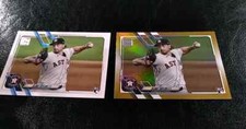 2021 Topps Series 1 Blake Taylor Gold holo foil + base rookie card