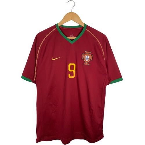 Vintage Nike Sphere Dry Portugal Pauleta National Jersey Size L
