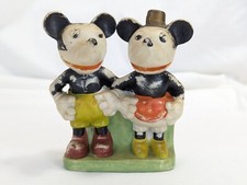 Vintage Mickey and Minnie Ceramic Toothbrush Holder