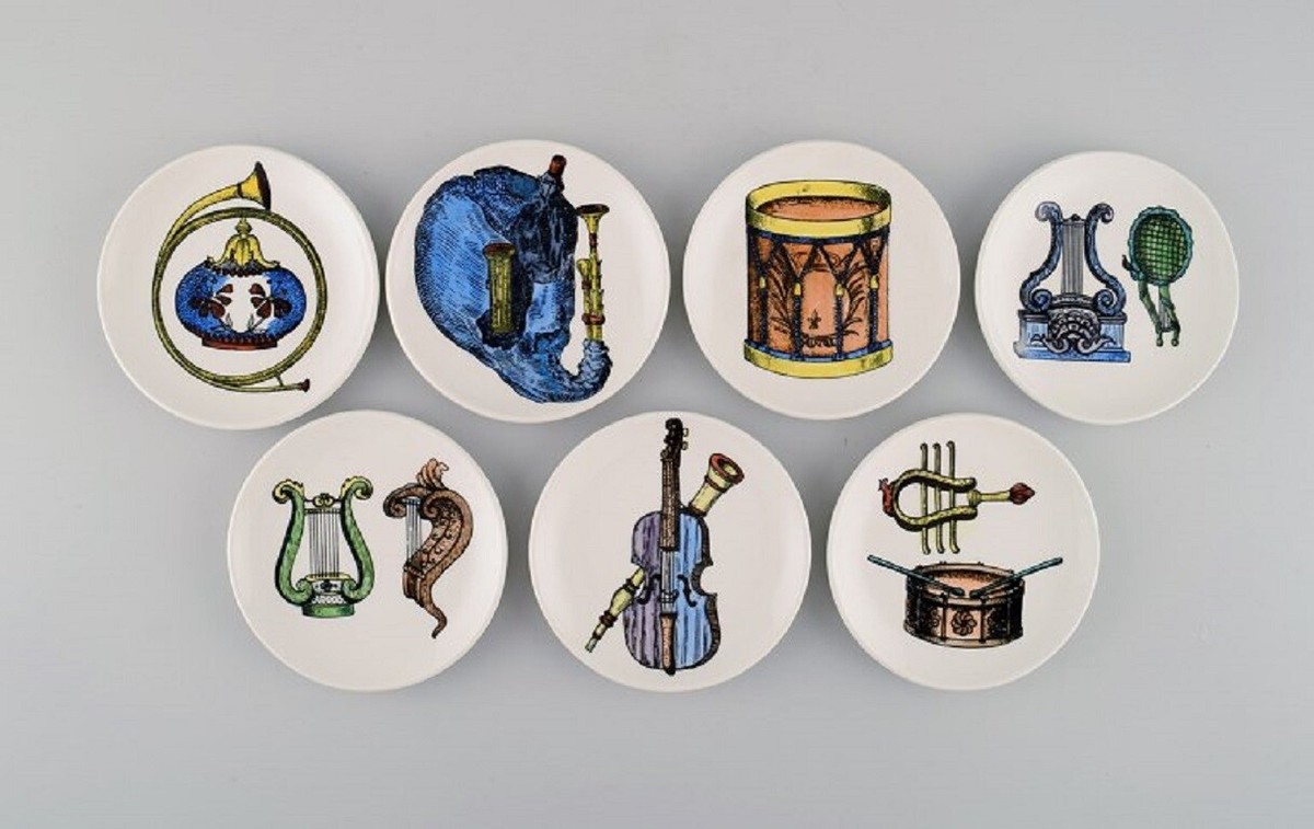 Piero Fornasetti for Bucciarelli. Seven unique Musica d'Orchestra