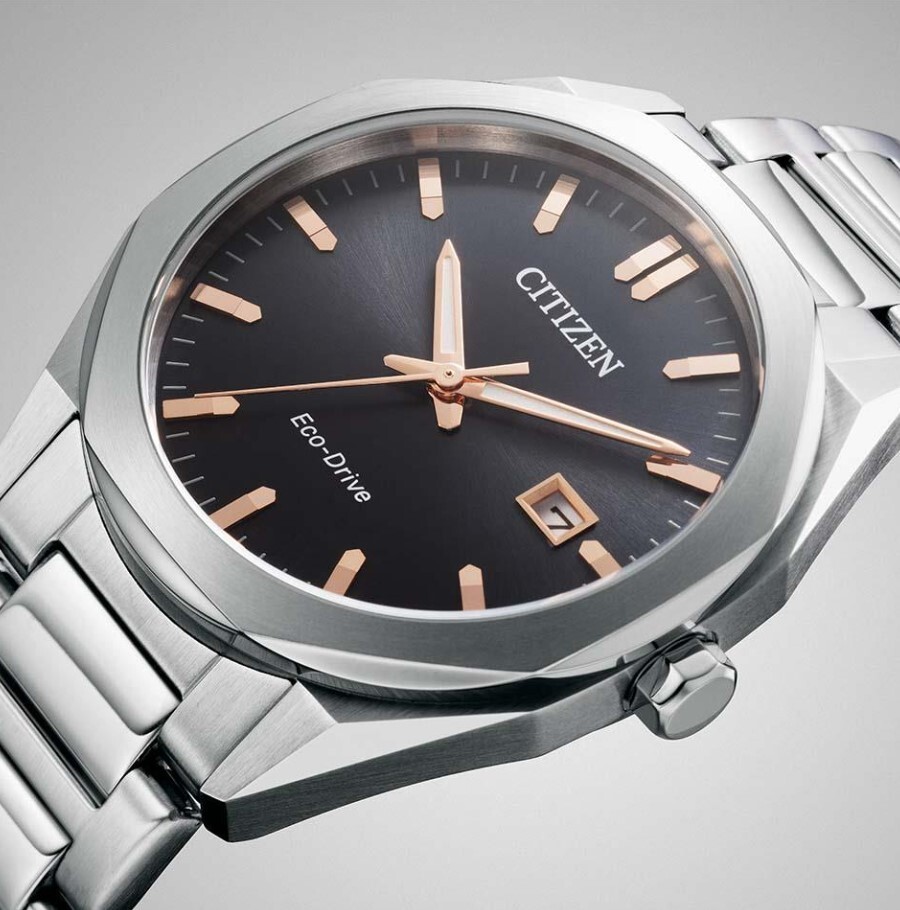 Citizen Men's Classic Eco-Drive Silver Stainless Steel Watch 20 MM