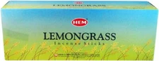 Hem Lemon Grass Agarbatti Pack of 6 Incense Sticks Boxes, 20gms Each