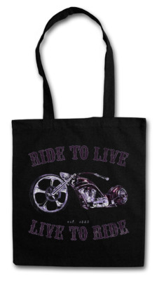 LIVE TO RIDE STOFFTASCHE Ride To Live Biker Rider SAMCRO Rocker Club SOA