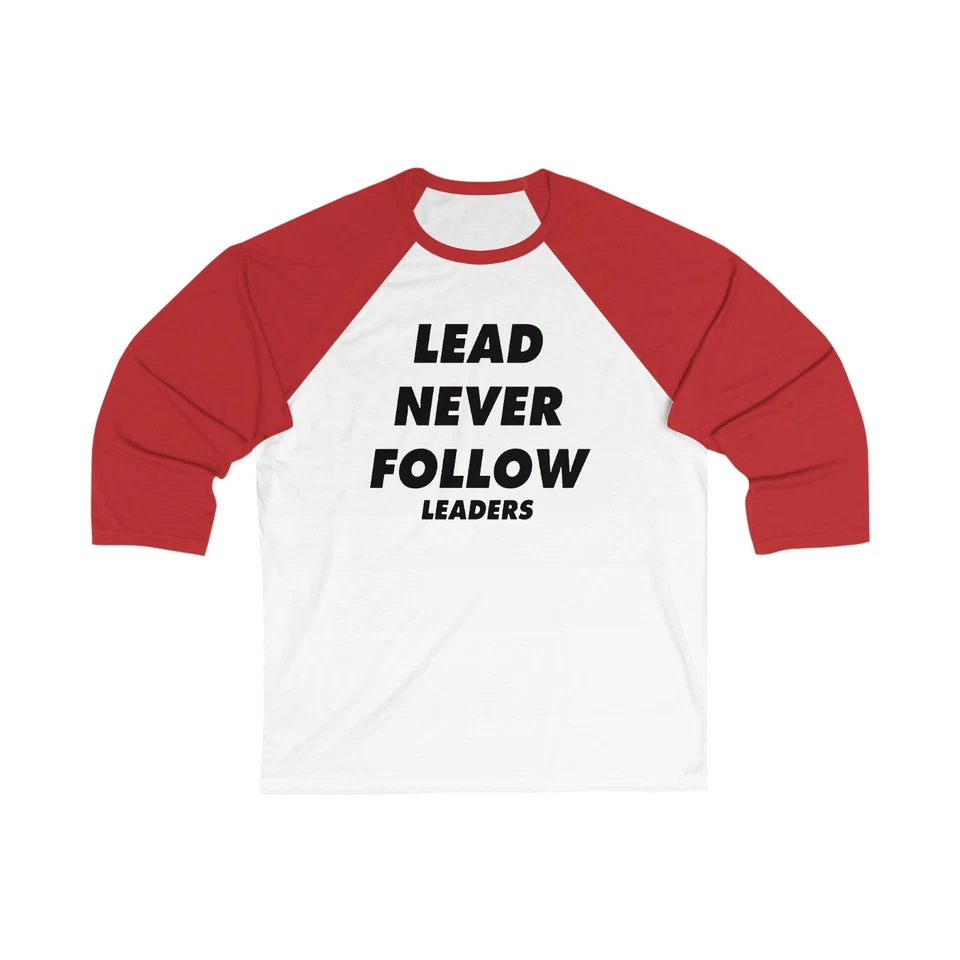 Camisa Lead Never Follow Leaders - Chief Chicago Drill y2k Unisex Manga 3\4 Base Foto 2 de 3
