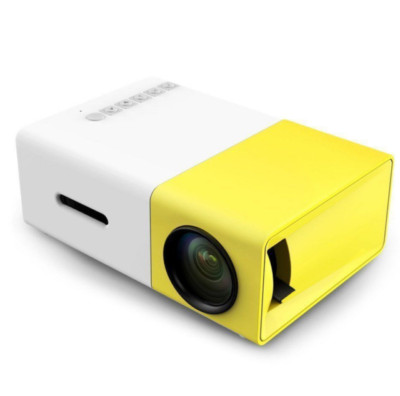 EEEKit 1080p Portable LED Mini Projector - White/Yellow