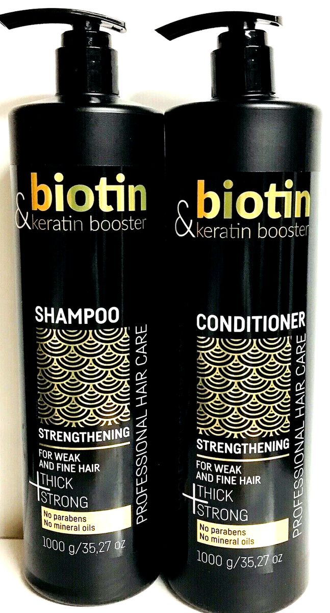 Biotin & Keratin Booster Strengthening Shampoo & Conditioner