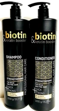 Biotin & Keratin Booster Strengthening Shampoo & Conditioner 35.27 fl oz each