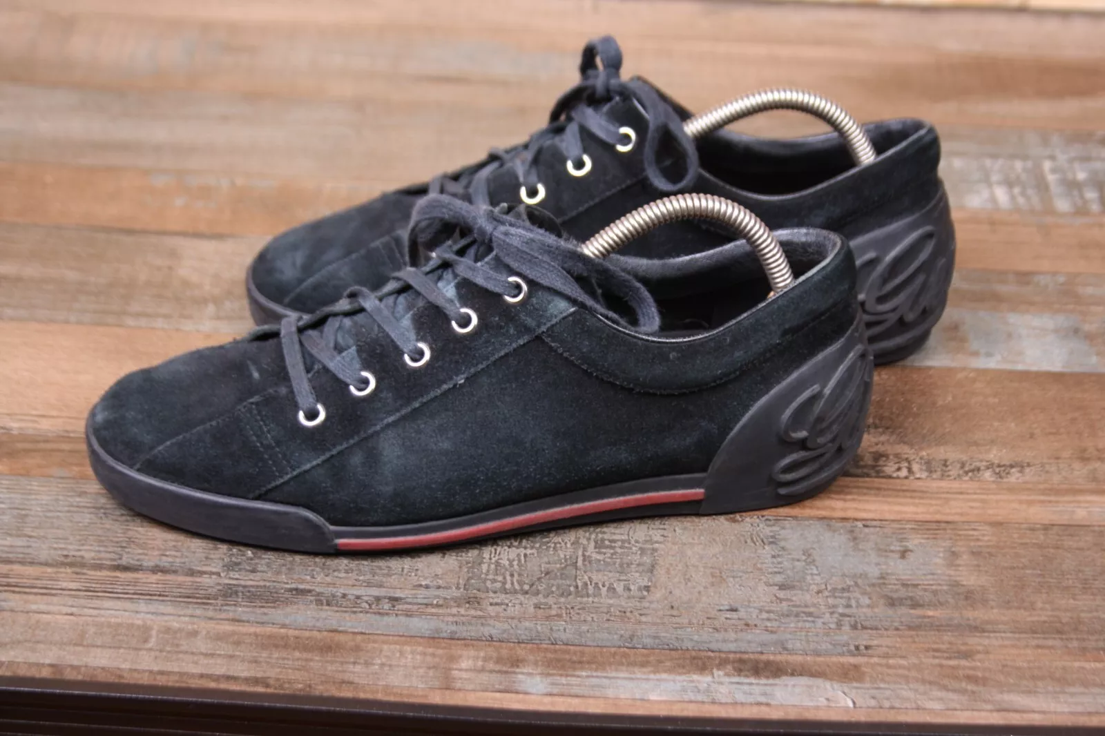 Baskets baskets en daim Gucci pour hommes taille 41, US 8,5
