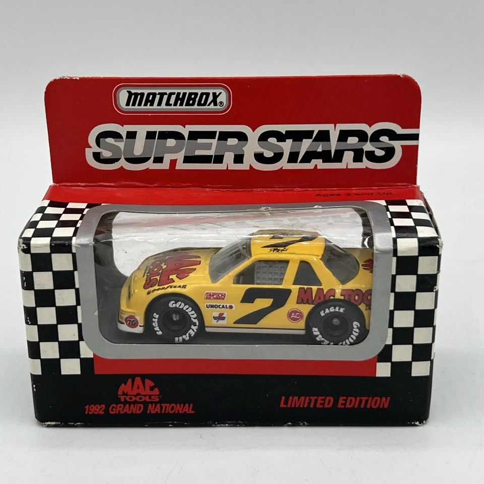 Matchbox Super Stars 1992 Grand National Mac Tools Racing Car Model #7 NIB LTD - Image 2 of 4