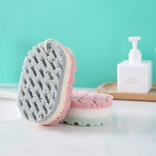 Body Clean Bath Brushes Shower Scrubber Skin Exfoliating Bath Sponge ...
