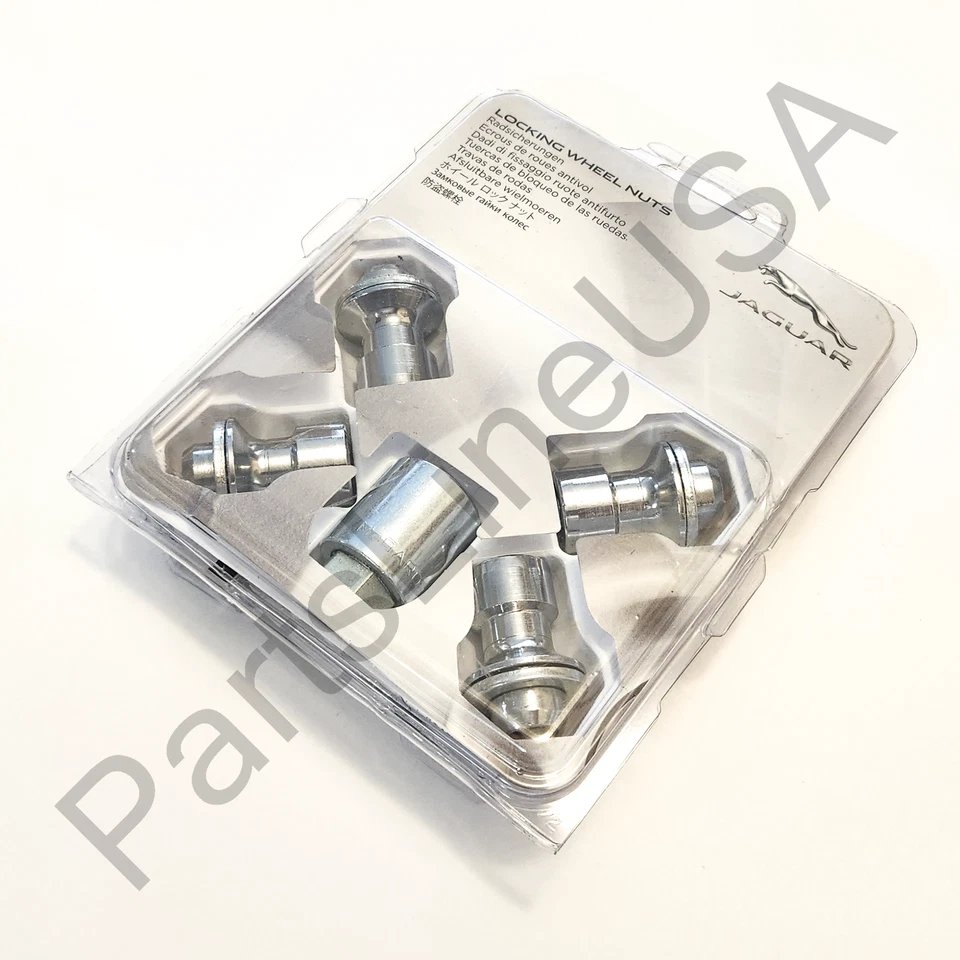 Kit de bloqueo cromado tuercas de rueda originales Jaguar N C2S17485 Foto 4 de 4