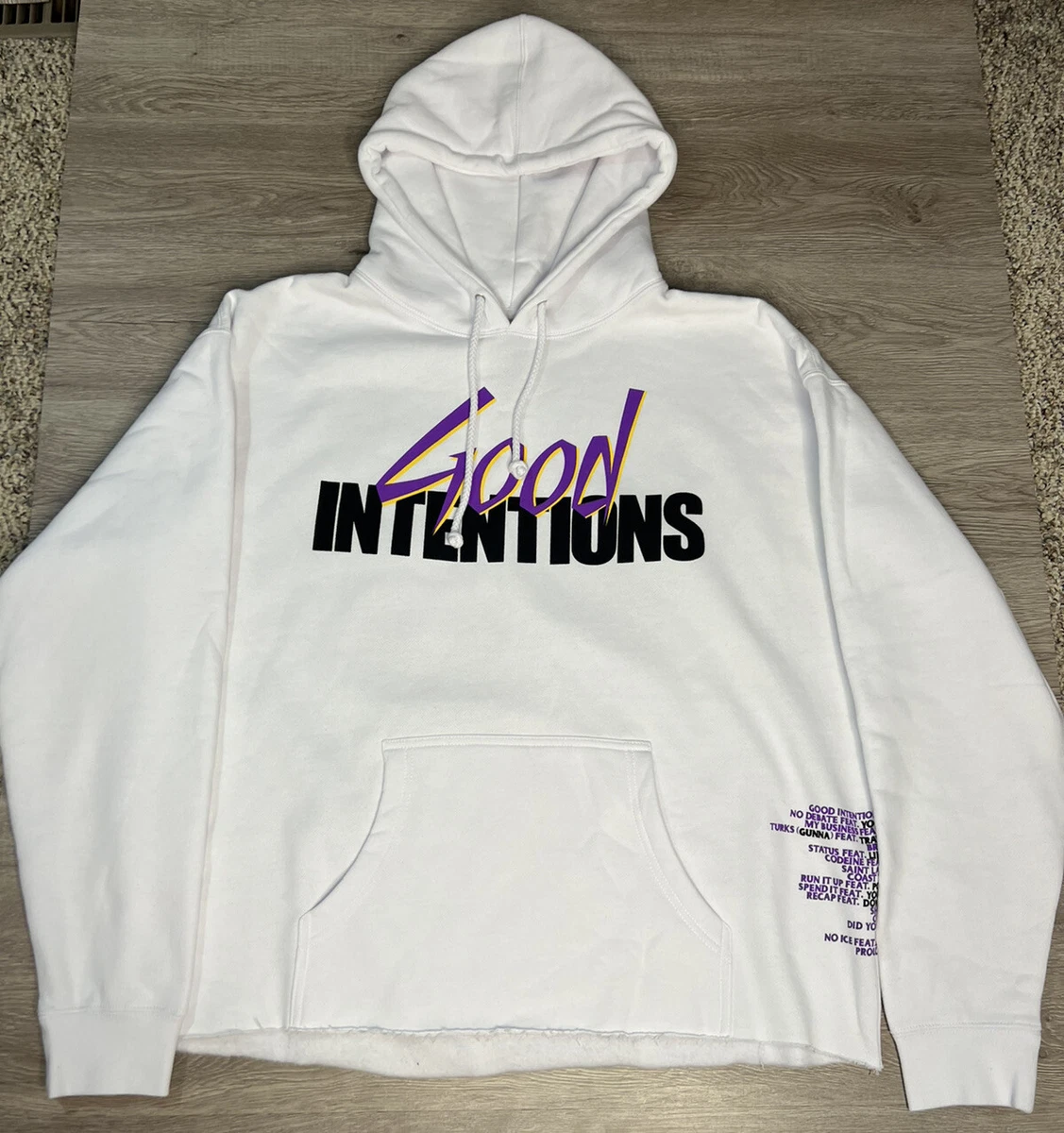 Nav x Vlone Good Intentions Doves Hoodie White Size Extra Large XL  Authentic | eBay