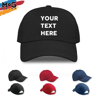 Baseballmütze personalisiert Text individuell jeder eigene Druck Nachricht Logo Geschenk Unisex Mütze