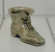 Hudson Pewter "SHOE" Figurine Silver Gray Solid Boot Miniature
