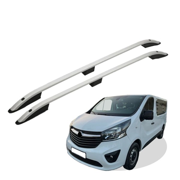 Dachreling Passend FüR Opel Vivaro L2 Lang (Lwb) Baujahr Ab 2015 Grau Mit ABE-image