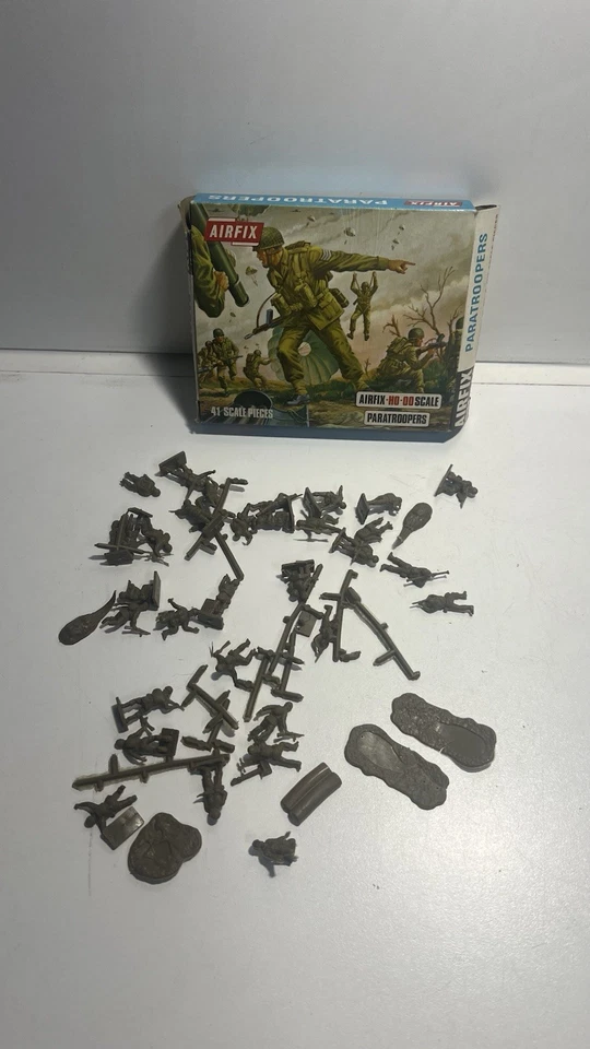 3x Paracaidistas Airfix HO/OO - Abiertos, Algunos Dañados - S23 🪂⚠️*9 Foto 2 de 4