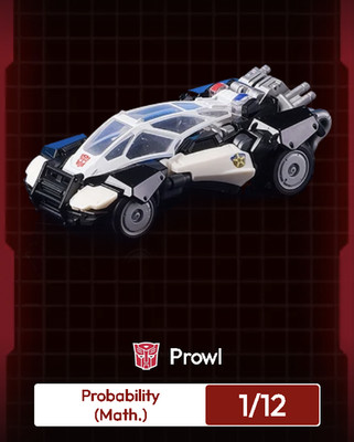 Blokees Transformers Wheels Roll Out! C01 Mini Model Kit Prowl 1/12