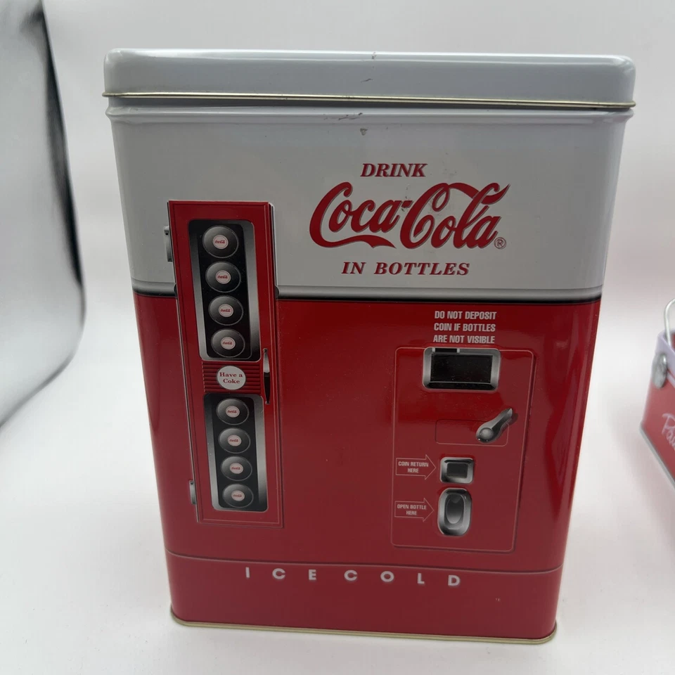 Lot of 6 Vintage Coca Cola Tins Vending Machine Tray Trinket Dish Candy Dish - Image 2 of 4