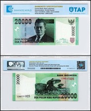 Indonesia 20000 Rupiah, 2009, P-144f, UNC, Authenticated